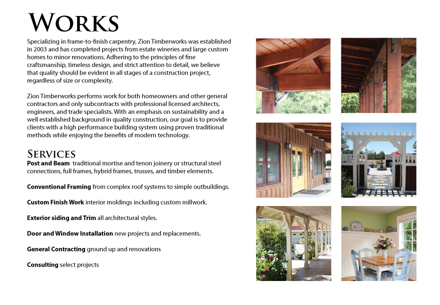 Works by Zion TImberworks in Santa Ynez California